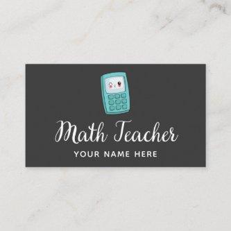 Math Teacher Tutor Mathematics Kawaii Calculator B