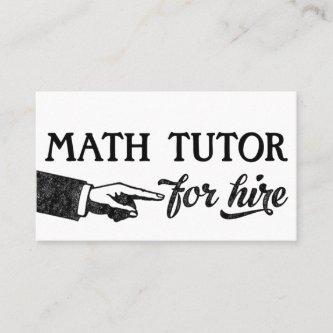 Math Tutor  - Cool Vintage