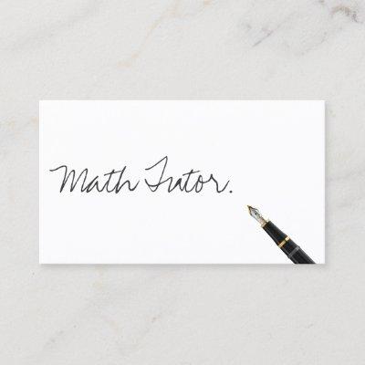 Math Tutor Free Handwriting Script