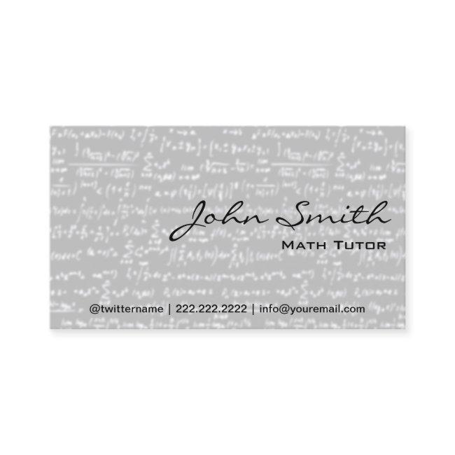 Math Tutor Light Grey Math Formulas