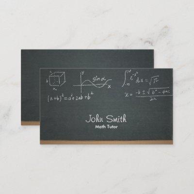 Math Tutor Professional Chalkboard