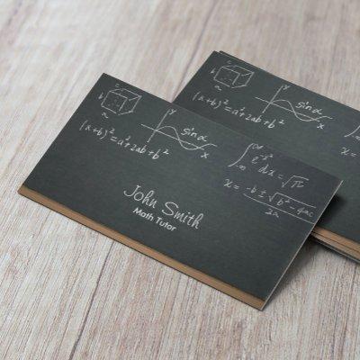 Math Tutor Professional Chalkboard