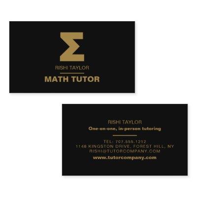 Mathematic Sigma Symbol, Math Tutor, Teacher