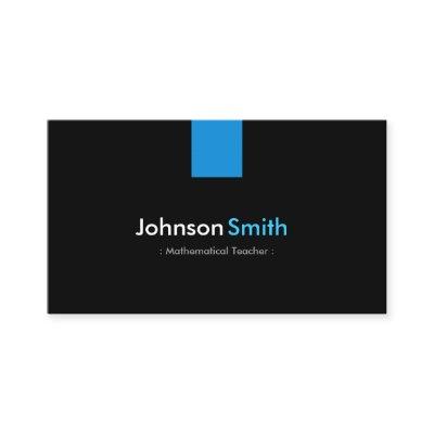 Mathematical Teacher Modern Aqua Blue