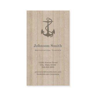 Mathematical Teacher - Nautical Anchor Wood