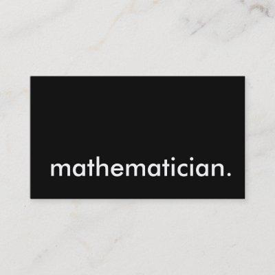 mathematician.