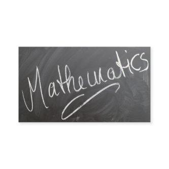 Mathematics Tutor Chalkboard