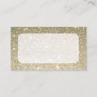 Matte gold sparkle  or RSVP card
