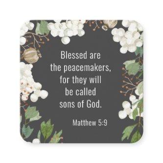 Matthew 5 9 Blessed are the Peacemakers Beatitudes Square