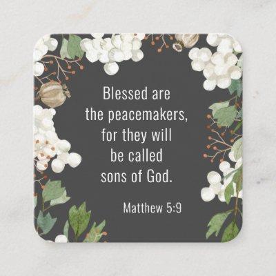 Matthew 5 9 Blessed are the Peacemakers Beatitudes Square