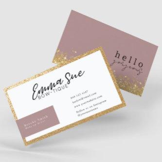 Mauve Hello Gorgeous Elegant Luxury Add Your Logo