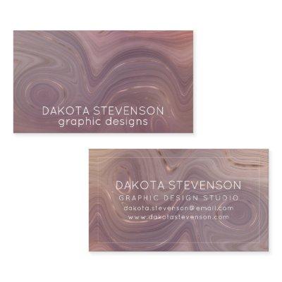 Mauve Strata | Dusty Pink Rose Gold Agate