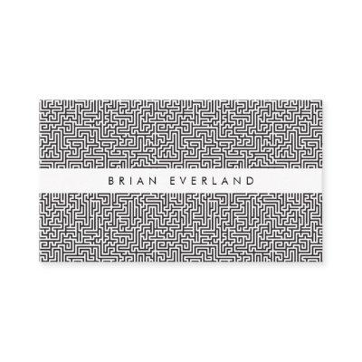 Maze Pattern Black White Profile Appointment