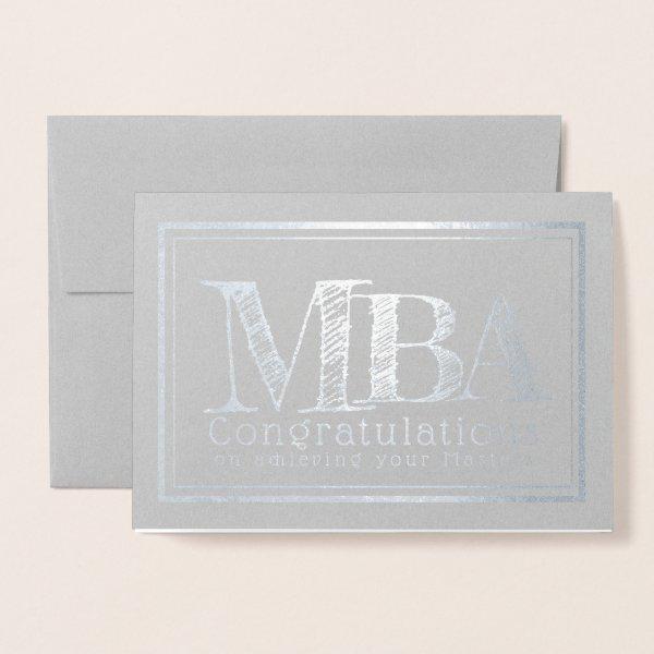MBA Master of Business Administration Foil Card