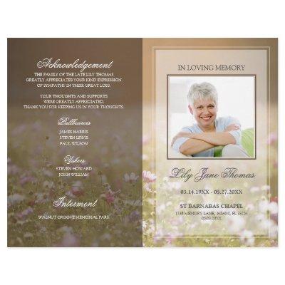 Meadow Funeral Program | In Loving Memory Flyer