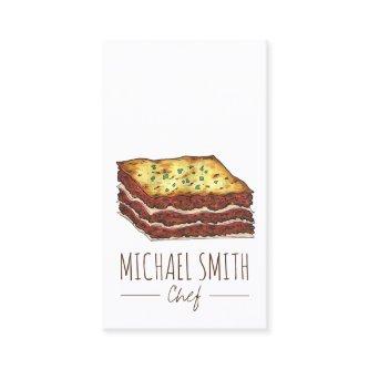Meat Lasagne Lasagna Italian Restaurant Food Chef
