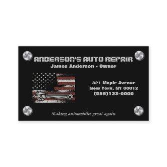 Mechanic Auto Repair American Flag Tool