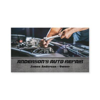 Mechanic Car Auto Repair Engine QR Code