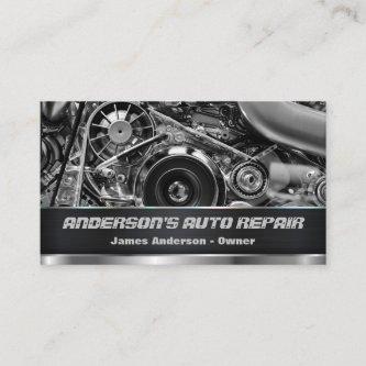 Mechanic Car Auto Repair Engine QR Code