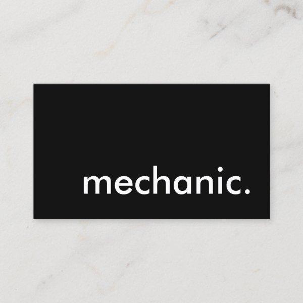 mechanic. loyalty punch card
