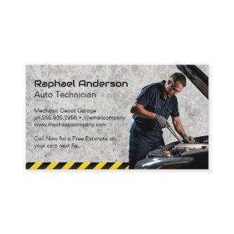 Mechanic Technician Working on Engine