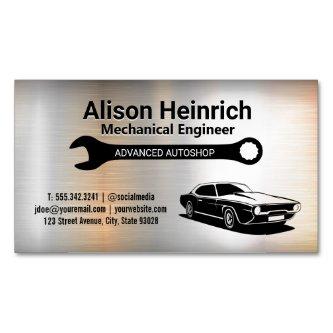 Mechanic Wrench | Muscle Car | Metallic  Magnet