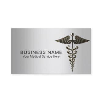 Medical Silver Caduceus Elegant Metal
