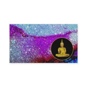*~* Meditation Rainbow Universe Glitter Buddha