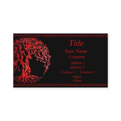 Mehndi Tree of Life (Henna) (Red)