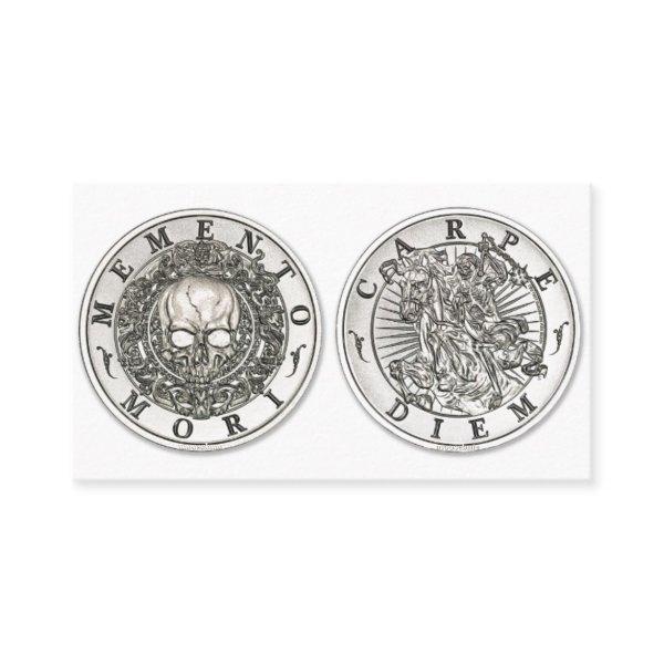 Memento Mori Carpe Diem Silver Round