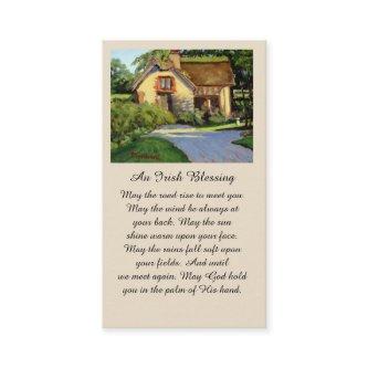 Memorial Funeral Irish Blessing Prayer Card