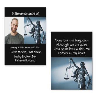 Memorial Keepsake Scales of Justice Law