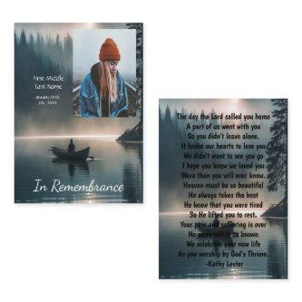 Memorial Keepsake Wilderness Lake Canoe