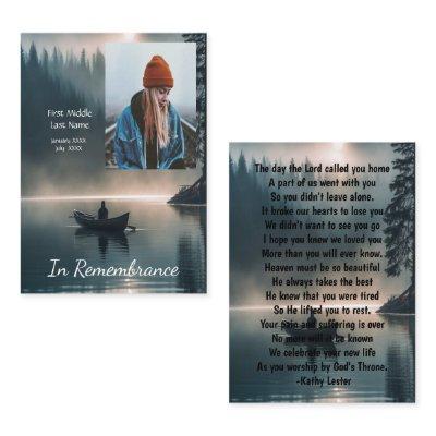 Memorial Keepsake Wilderness Lake Canoe