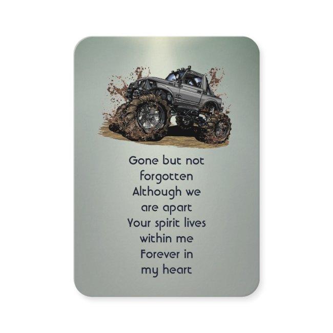 Memorial Photo Prayer 4x4Truck Off-Road Monster B