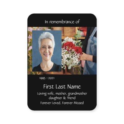 Memorial Photo Prayer Florist Flower Arranging