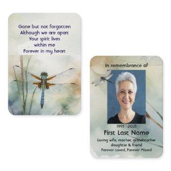 Memorial Photo Prayer Keepsake Dragonfly