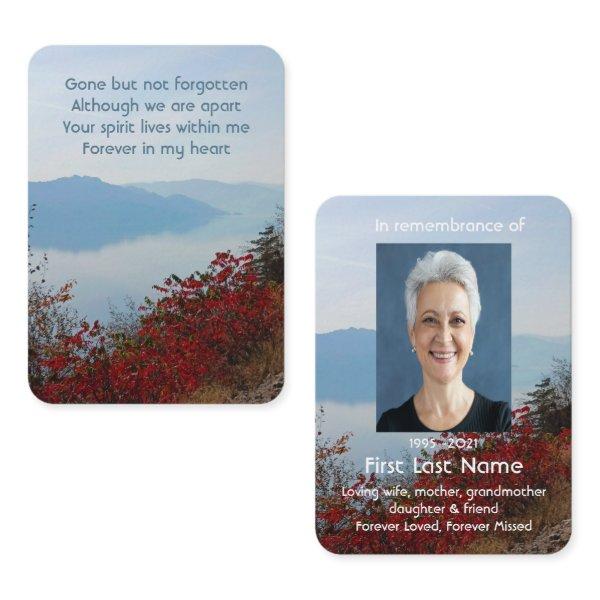 Memorial Photo Prayer Mist Fog Lake Fall