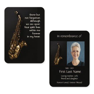 Memorial Photo Prayer Saxaphone Jazz Musician Play