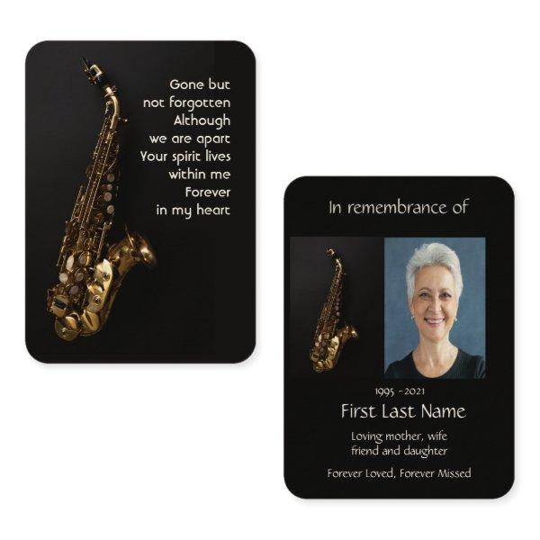 Memorial Photo Prayer Saxaphone Jazz Musician Play
