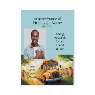 Memorial Photo Prayer School Bus Driver