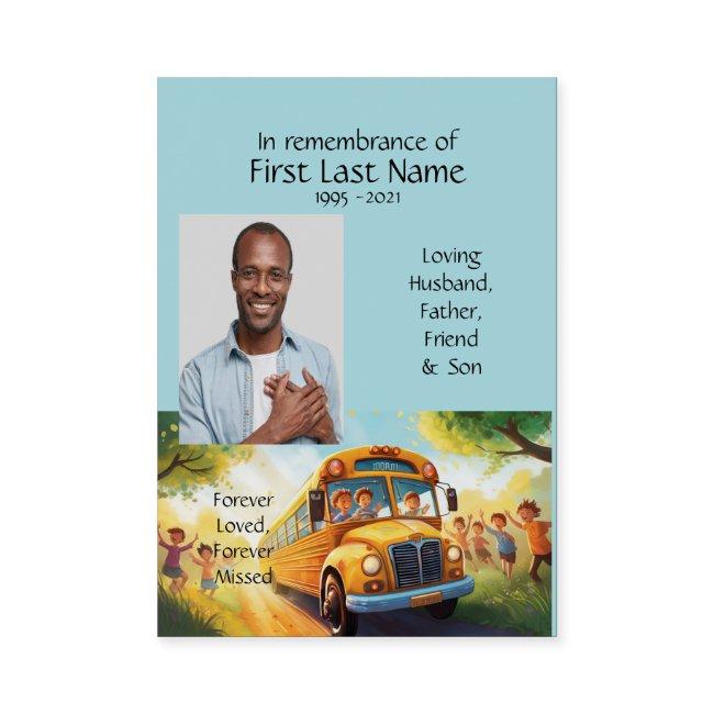 Memorial Photo Prayer School Bus Driver