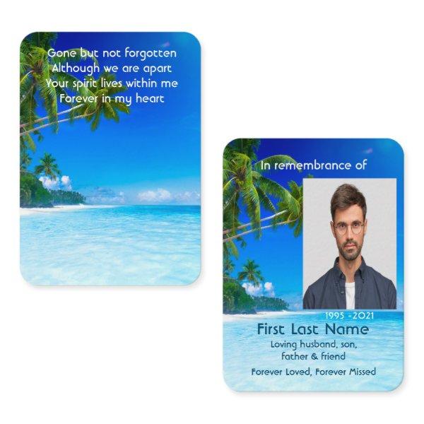 Memorial Photo Prayer Tropical Beach Exotic Island