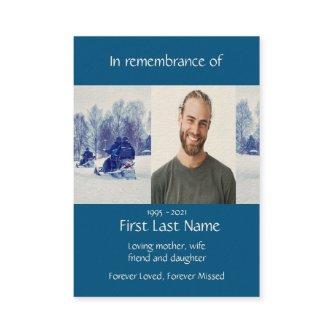 Memorial Photo Snowmobile Snowmobilers Winter