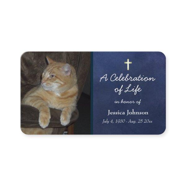 Memorial Pray Card with One Photo Option