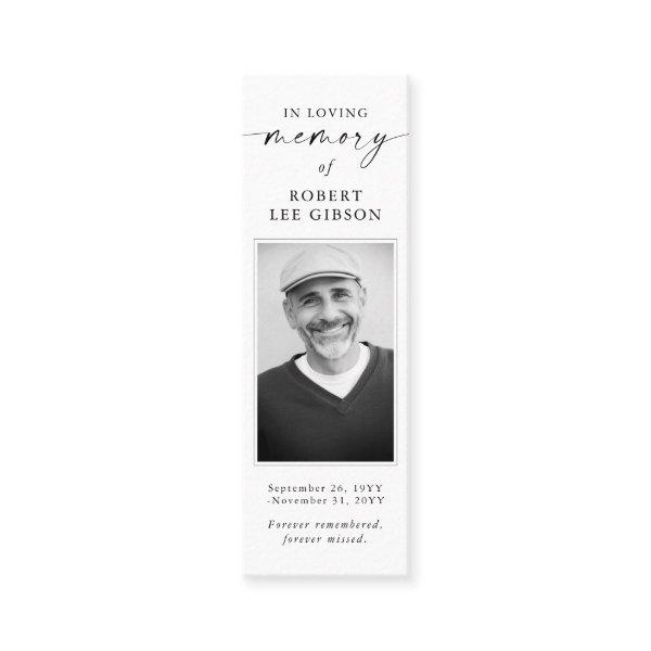 Memorial Prayer Sympathy Funeral Bookmark Card