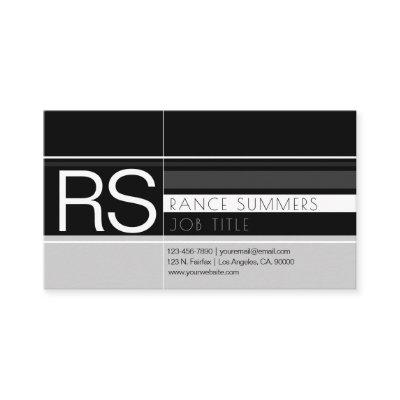 Men's Geometric Monogram Grays & Black