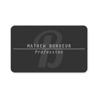 Men's Modern Monogrammed, Greys