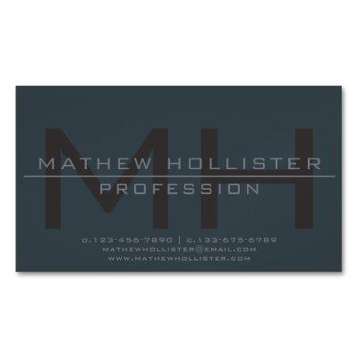 Men's Monogrammed, Deep & Muted Colors  Magnet