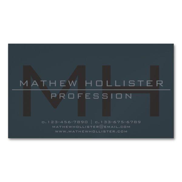 Men's Monogrammed, Deep & Muted Colors  Magnet